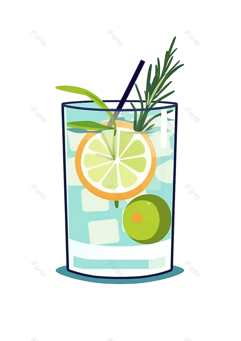 清新图片,现代元素,夏天PNG,插画免抠素材